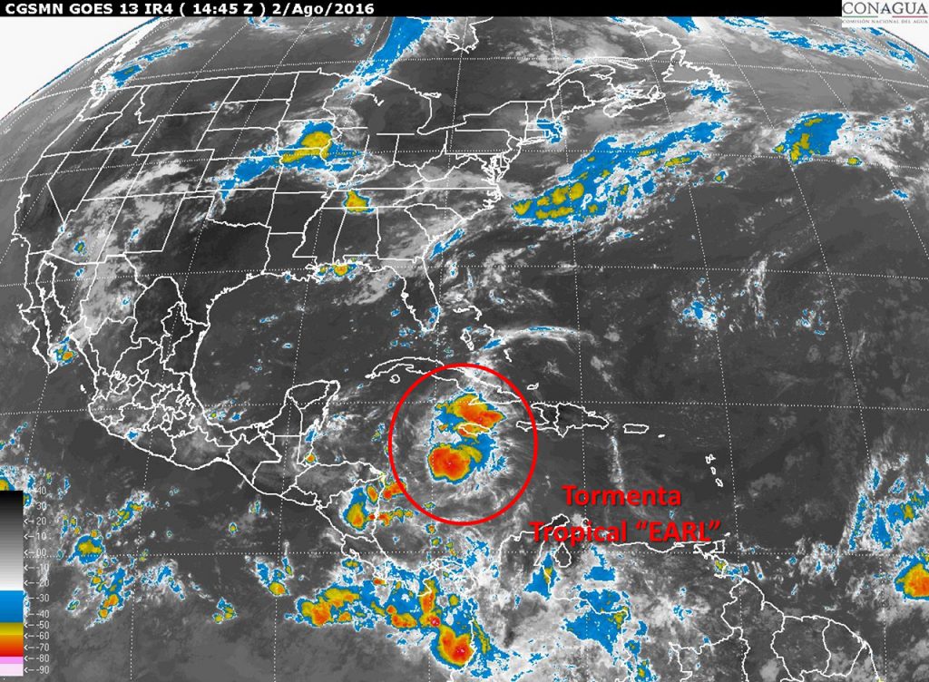 tormenta trópical_EARL_Huracan_Quintana Roo
