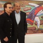 Bono y Slim visitaron el Museo Soumaya en CDMX